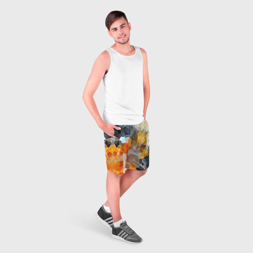 Мужские шорты 3D Мозаика в блеске, цвет 3D печать - фото 3