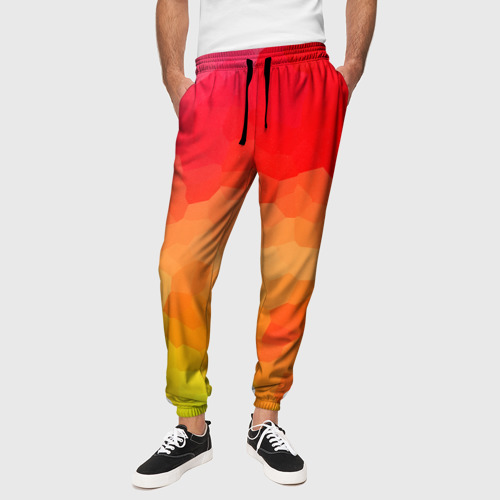 Мужские брюки 3D Яркая абстракция, цвет 3D печать - фото 4