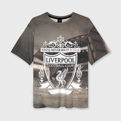 Женская футболка oversize 3D Liverpool