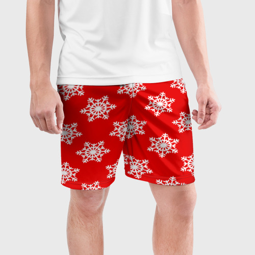Мужские шорты спортивные Snow, цвет 3D печать - фото 3