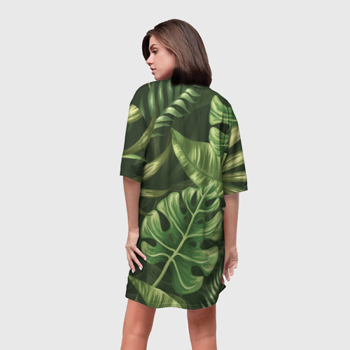 Платье-футболка 3D Доисторический лес, цвет 3D печать - фото 4