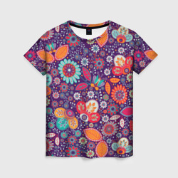Женская футболка 3D Цветочный взрыв