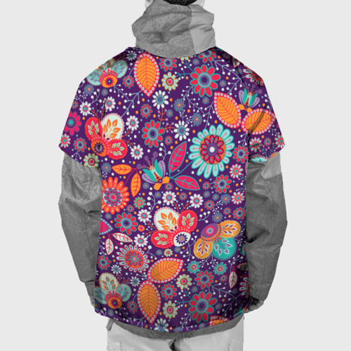 Накидка на куртку 3D Цветочный взрыв, цвет 3D печать - фото 2