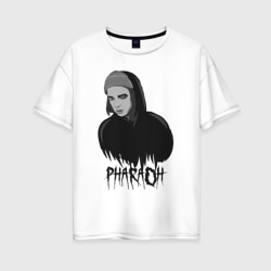 Pharaoh Фараон – Женская футболка хлопок Oversize с принтом купить со скидкой в -16%