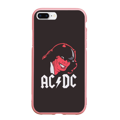 Чехол для iPhone 7Plus/8 Plus матовый Чёрт AC/DC, цвет баблгам