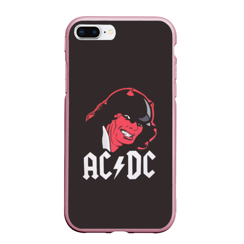 Чехол для iPhone 7Plus/8 Plus матовый Чёрт AC/DC