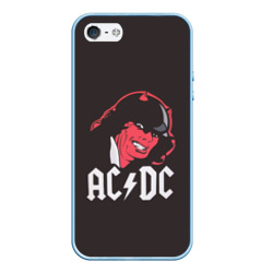 Чехол для iPhone 5/5S матовый Чёрт AC/DC