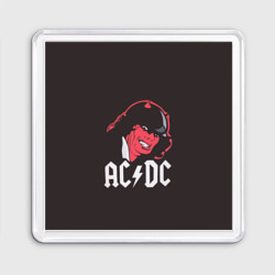 Магнит 55*55 Чёрт AC/DC