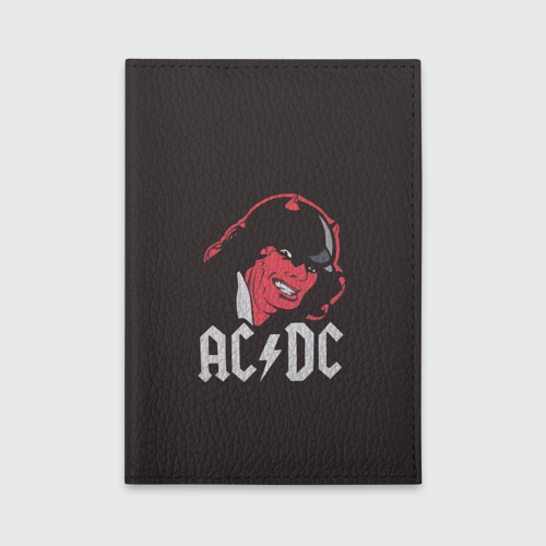 Обложка для автодокументов Чёрт AC/DC, цвет черный