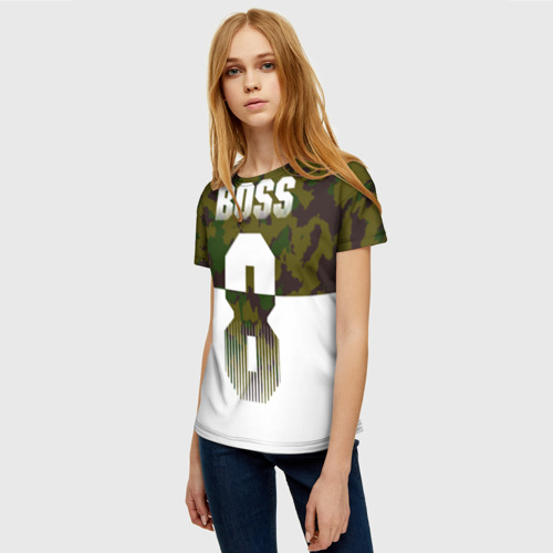 Женская футболка 3D BOSS 8 Military - фото 3