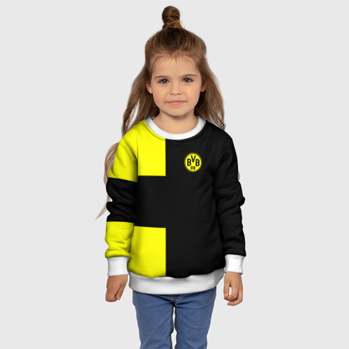 Детский свитшот 3D FC Borussia Dortmund Black, цвет 3D печать - фото 7