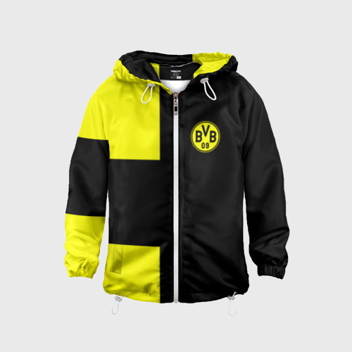 Детская ветровка 3D FC Borussia Dortmund Black