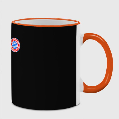 Кружка с полной запечаткой FC Bayern 2018 Black Version, цвет Кант оранжевый