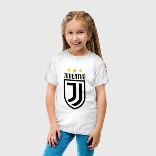 Детская футболка хлопок Juventus Football Club, цвет белый - фото 5