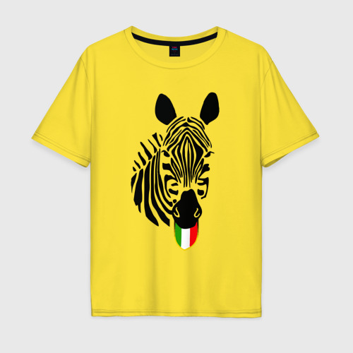 Мужская футболка хлопок Oversize Juventus Football Club, цвет желтый