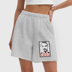 Женские шорты oversize футер хлопок Златан Ибрагимович - фото 2