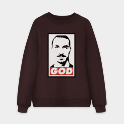 Мужской свитшот oversize без начеса хлопок Златан Ибрагимович