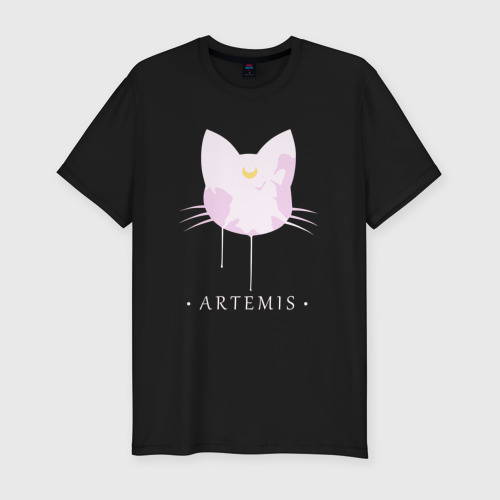 Мужская футболка хлопок Slim Artemis cat