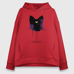 Женское худи Oversize хлопок Luna кошка