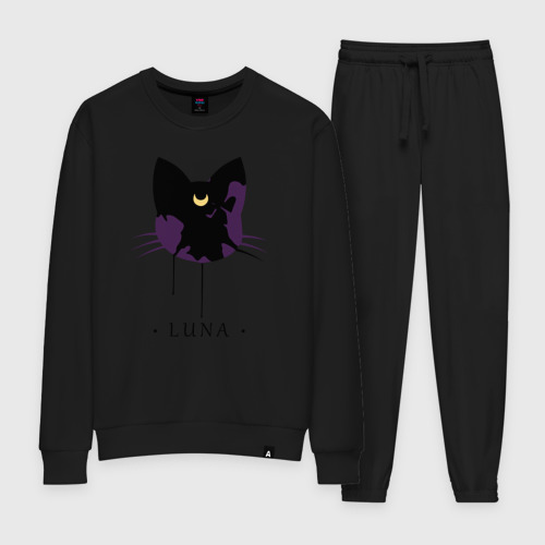 Женский костюм хлопок Luna кошка, цвет черный