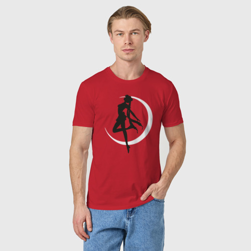 Мужская футболка хлопок Луна, цвет красный - фото 3