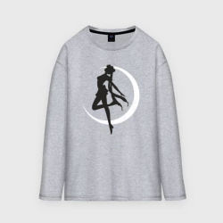 Женский лонгслив oversize хлопок Луна