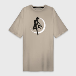 Платье-футболка хлопок Луна