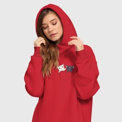 Платье-худи хлопок Кисы - фото 2