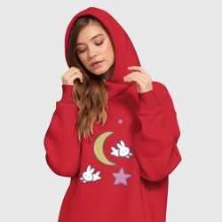 Платье-худи хлопок Луна - фото 2