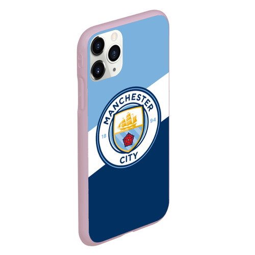 Чехол для iPhone 11 Pro матовый с принтом Manchester city 2018 Colors, вид сбоку #3