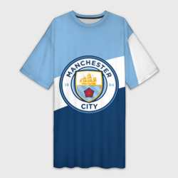 Платье-футболка 3D Манчестер сити Manchester city