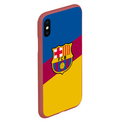 Чехол для iPhone XS Max матовый FC Barcelona 2018 Colors - фото 2