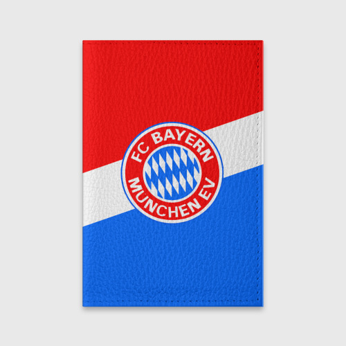 Обложка для паспорта матовая кожа FC Bayern 2018 Colors, цвет черный