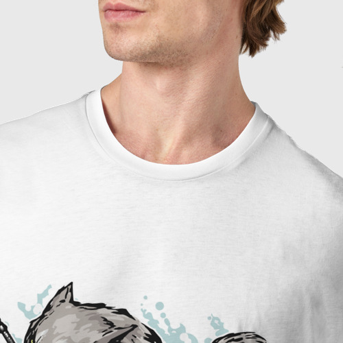 Мужская футболка хлопок The Swordswolf - фото 6