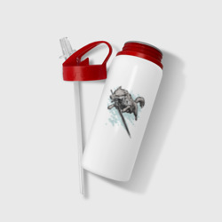 Бутылка для воды с трубочкой The Swordswolf - фото 2