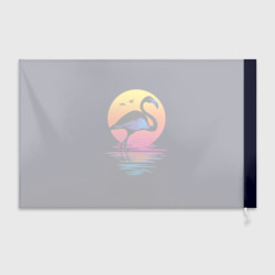 Флаг 3D Фламинго дитя заката - фото 2