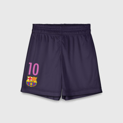 Детские спортивные шорты 3D Barca Messi 1