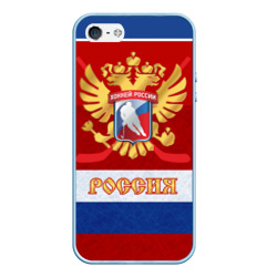 Чехол для iPhone 5/5S матовый Хоккей России