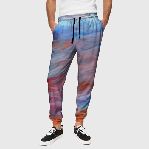 Мужские брюки 3D Цветной космос, цвет 3D печать - фото 4