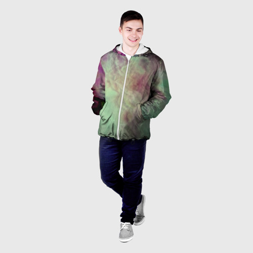 Мужская куртка 3D Размытый космос, цвет 3D печать - фото 3