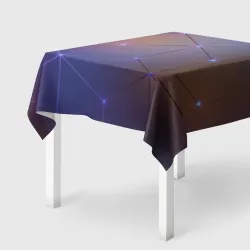 Скатерть 3D Нейронная сеть неоновая