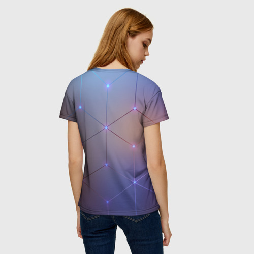 Женская футболка 3D НЕЙРОННАЯ СЕТЬ | NEURAL NETWORK, цвет 3D печать - фото 4