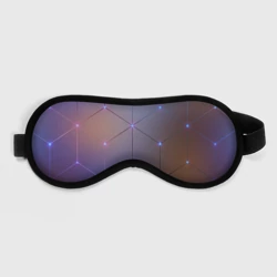 Маска для сна 3D Нейронная сеть неоновая