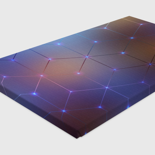Холст прямоугольный Нейронная сеть неоновая, цвет 3D печать - фото 4