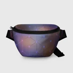 Поясная сумка 3D Нейронная сеть неоновая
