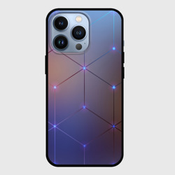 Чехол для iPhone 13 Pro Нейронная сеть неоновая