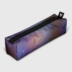Пенал школьный 3D Нейронная сеть неоновая