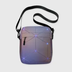 Сумка через плечо 3D Нейронная сеть неоновая