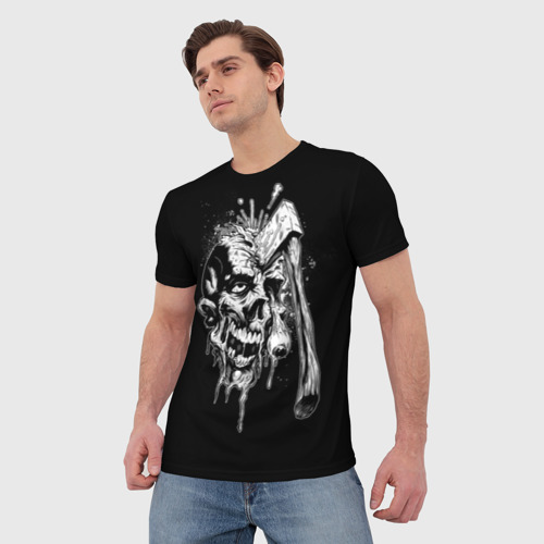 Мужская футболка 3D Зомби, цвет 3D печать - фото 3
