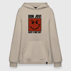 Худи SuperOversize хлопок Bon Jovi, have a nice day